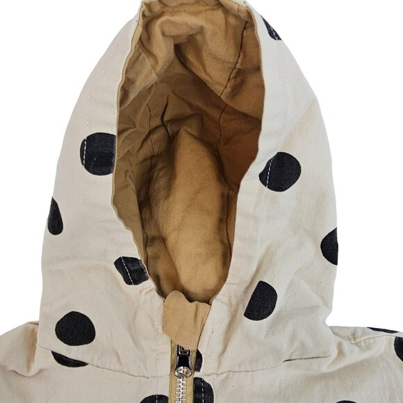 *Last chance item** Baby Toddler Jacket Reversible Unisex Kids Khaki Polka Dot - Picture 7 of 16
